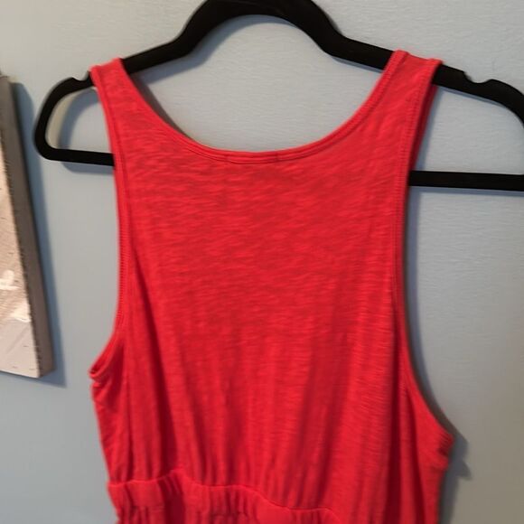 Gap Coral Scoop Neck 100% Cotton Dress - L - Picture 5 of 8